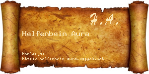 Helfenbein Aura névjegykártya